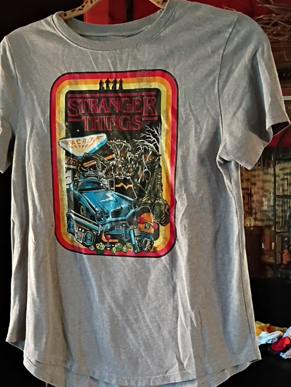 Netflix Stranger Things Retro Graphic Tee - Light Blue
